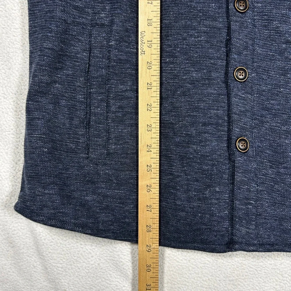 Peter Millar Slub Cotton Linen Shirt Jacket Mens XL Blue Camo Lined Elbow Patch
